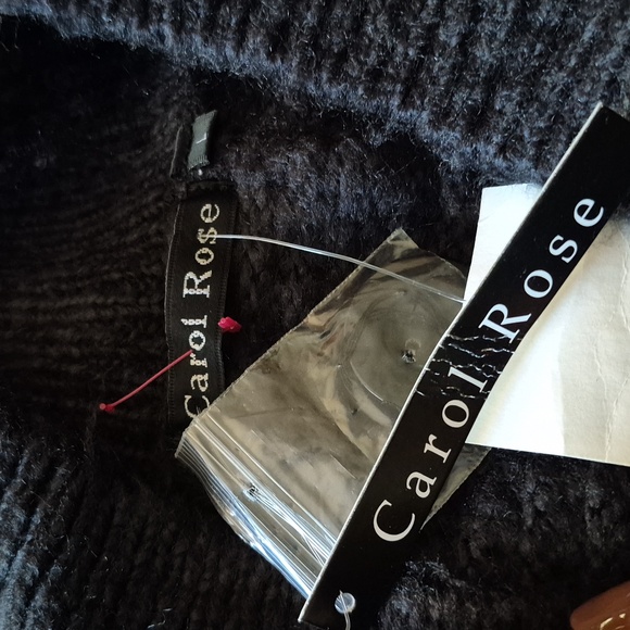 Carol Rose Charcoal Cardigan Sweater Sz.L NWT - Picture 5 of 7
